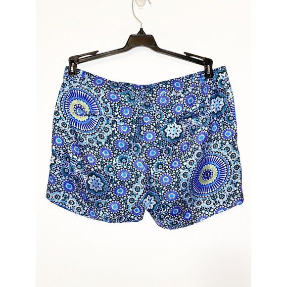 Banana Republic Dress Shorts Size 4 Blue Black Geometric Pattern - Picture 5 of 6
